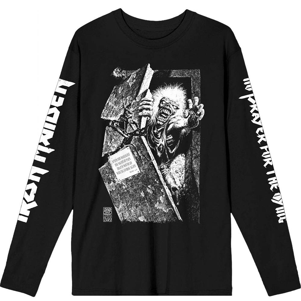 Iron Maiden - No Prayer Grave Isolated Longsleeve shirt - Zwart